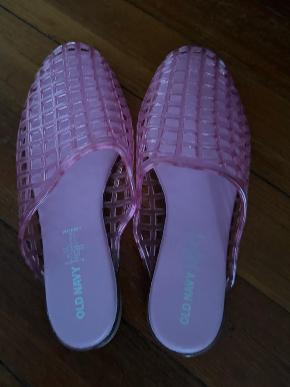Old Navy Pink Woven Slip-On Clogs